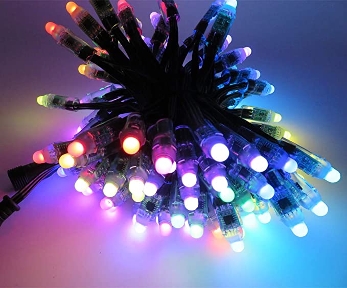Smart 12v 50ct Bullet Node Pixels Black Wire xConnect