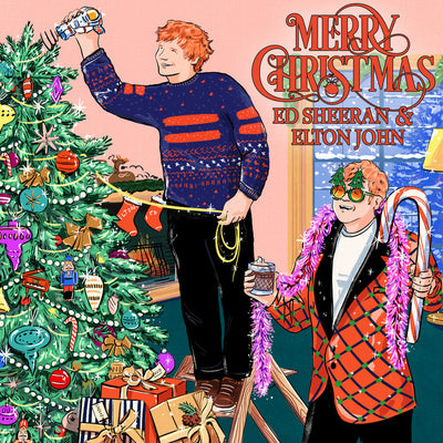 Ed Sheeran and Elton John Merry Christmas Song Sequence for Holiday Light Show