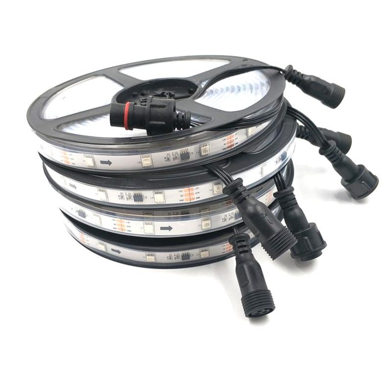 5 meter - Smart 12v 30 LED/m (150Led's) 10 Pixels/m White in Epoxy Filled Tube xConnect